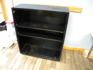 lot 236 image: Black metal shelf 34.5 x 41 x 12.5