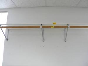 lot 243 image: Wall shelf 73  x 11.5 with 4 brackets