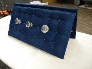 lot 159 image: Glass door knob display for hanging gowns