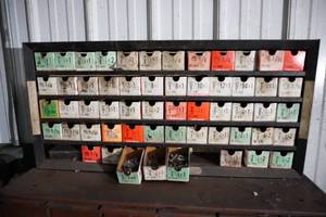 lot 5 image: Bolt Cabinet wparticle trays of bolts
