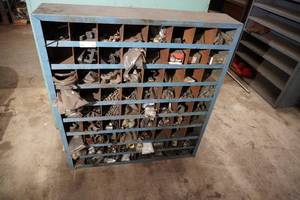 lot 20 image: Green metal compartment, fittings, petcocks