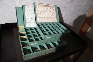 lot 32 image: 3 Boxes of assorted screws in organizers