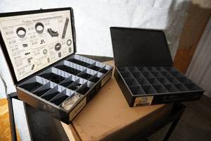 lot 35 image: Two boxes Radiator mounting items
