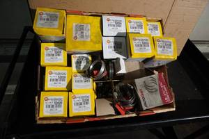 lot 41 image: Several boxes of Hose clamps different sizes