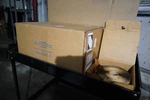 lot 53 image: Aluminum Radiator gaskets, roll of tar mount