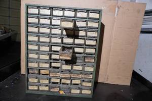 lot 55 image: Organizer 60 drawer O Rings, valves,  etc...