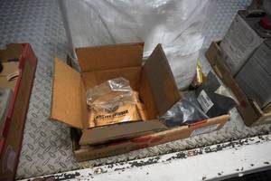 lot 69 image: Pads, master powder, test tank, neutralizer