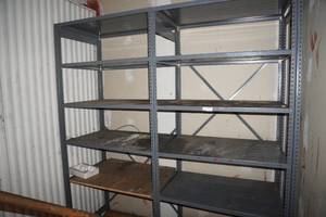 lot 139 image: 2) 3 x 2 Metal shelf units 7 tall, 6 shelves each