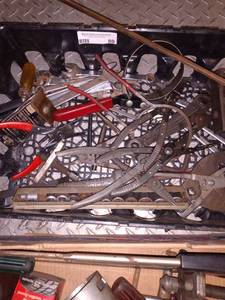 lot 80 image: Pliers, sockets, &amp snap ring pliers