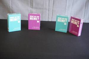 lot 10 image: 2 sets of What do you meme game part 1 and 2