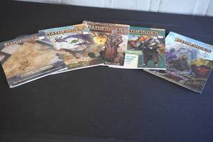 lot 16 image: Pathfinder second Edition Books and and flip mat