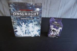 lot 24 image: Dungeons and Dragons Onslaught game, and Harpers expansion