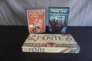 lot 123 image: Games Tacts, Prime Time, Pente