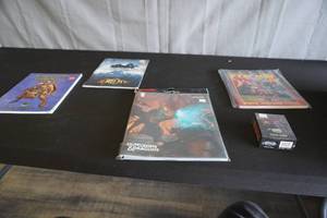 lot 128 image: D&D and Class Folio, Pyramid 2, books etc