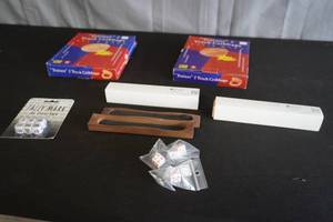 lot 140 image: 2 Cribbage tracks, dice, dice holders