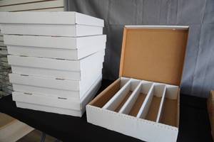 lot 150 image: Empty cardboard storage boxes-6 boxes-5000 count per box