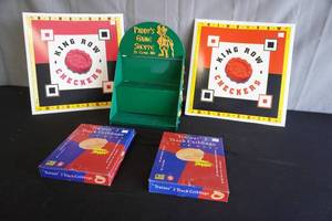 lot 164 image: 2 King Row Checkers, Track Cribbage, Paddys shop display