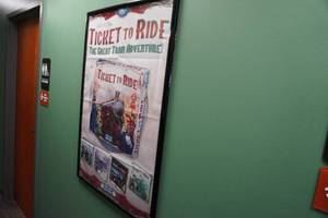 lot 176 image: Ticket to Ride framed and signed by game creator poster