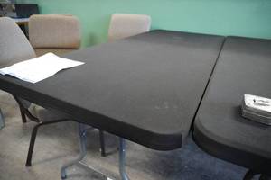 lot 197 image: Lifetime Folding tables 30 x 72