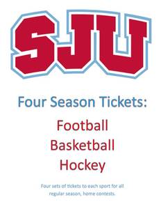 lot 4 image: SJU Season Tickets for 4 - Football, Basketball and Hockey