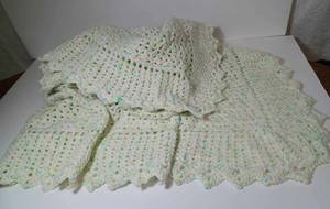 lot 73 image: Handmade Crochet Baby Afghan