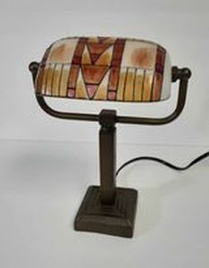 lot 81 image: Accent Lamp, Stained Glass Look