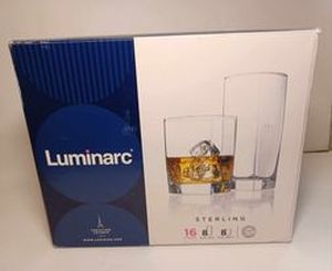 lot 86 image: Luminarc Sterling Glasses Set of 16