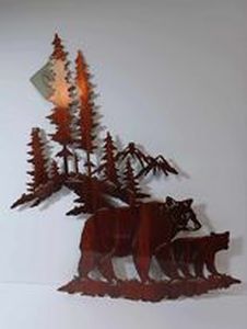 lot 92 image: Bear Laser Wall-hanging