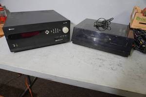 lot 28 image: Outlaw Model 990 Amp and MGA turntable