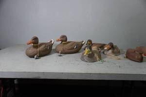 lot 32 image: Flat of Decoys