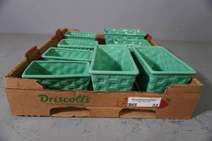 lot 33 image: Ceramic planters 3 large 6 small