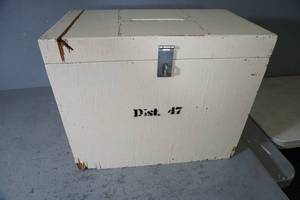 lot 67 image: Dist 47 Voting Box 30 x 30 x 30