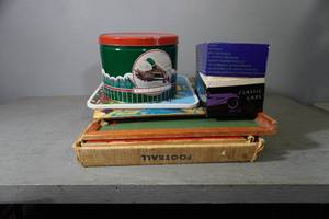 lot 72 image: Classic Car cards, games, chalk board