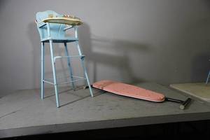 lot 73 image: Ansco Doll-E-Highchair & Ironing board