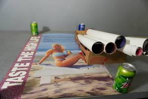 lot 111 image: 3) Miller Posters, 2) Bud, 4 )Pabst & Strohs