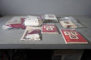 lot 63 image: Kits of Hall hangings, Jolly Old Elf, Poinsetta