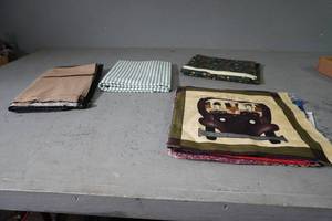 lot 64 image: Variety of dark color prints