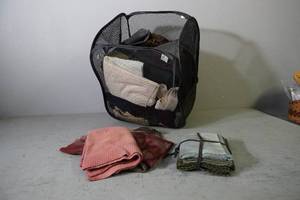 lot 79 image: Black bag of wool pieces