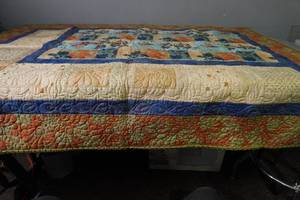 lot 91 image: Machine stitched wall hanging 59 x 44