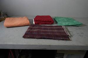 lot 92 image: Four lengths of flannel