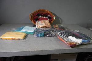 lot 94 image: Six bags of scraps in basket