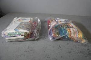 lot 100 image: Charm Quilter & Feedsack patches kits