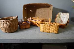 lot 127 image: Box of six small baskets