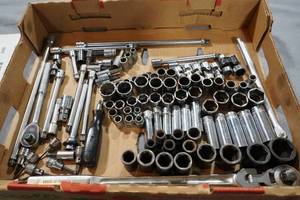 lot 244 image: Snap On metric socket sets, impact too