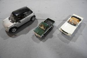 lot 288 image: Mini Cooper, 72 Chev pickup, Ford Mustang