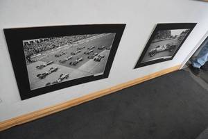 lot 312 image: Five Black framed race car & Grand Prix prints