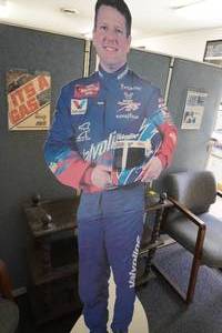lot 324 image: Cardboard Cut Out of&nbsp Mr. NAPA Johnny Benson Jr 6 tall&nbsp