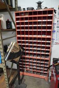 lot 4 image: Bins of lead weights & adhesive weights