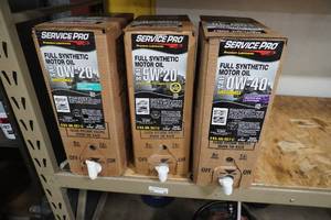 lot 10 image: 3) Partial  Boxes of Synthetic motor oil