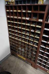 lot 34 image: Lawson standard bolt bins 96 compartments